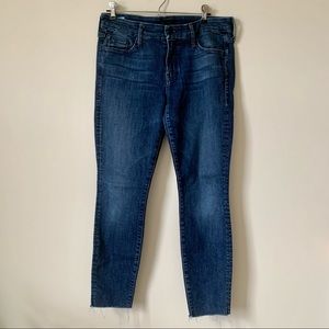 Mother looker ankle fray jeans